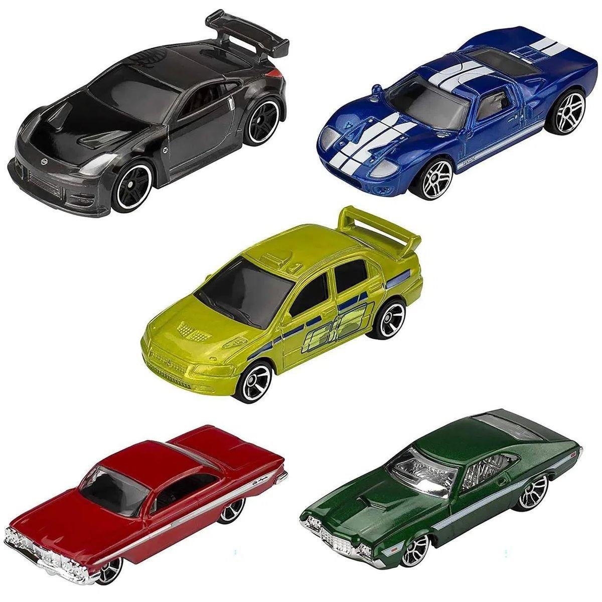 Hot Wheels Die-Cast Pack com 05 Carrinhos (Sortido) - Mattel - Imagem 8