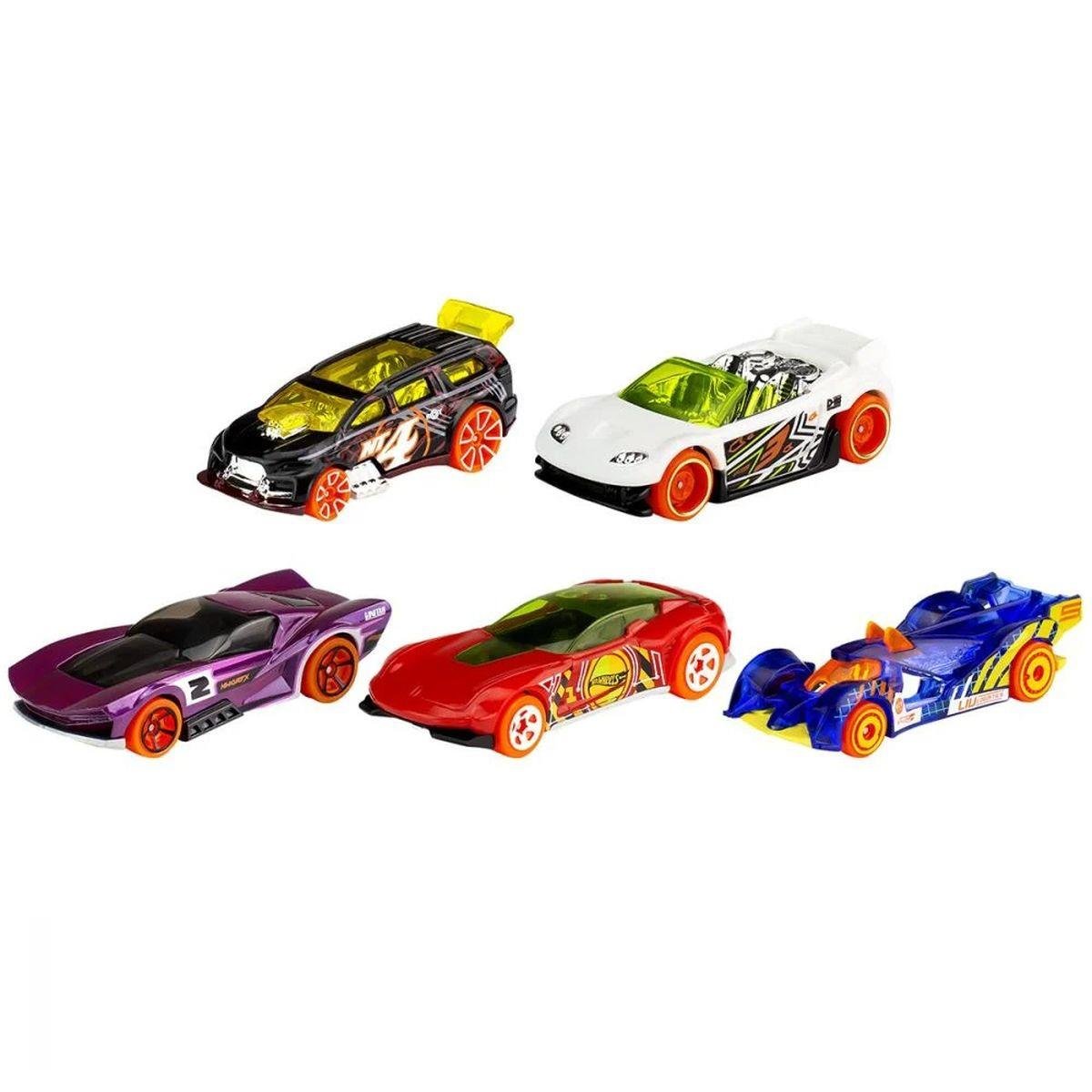 Hot Wheels Die-Cast Pack com 05 Carrinhos (Sortido) - Mattel - Imagem 2