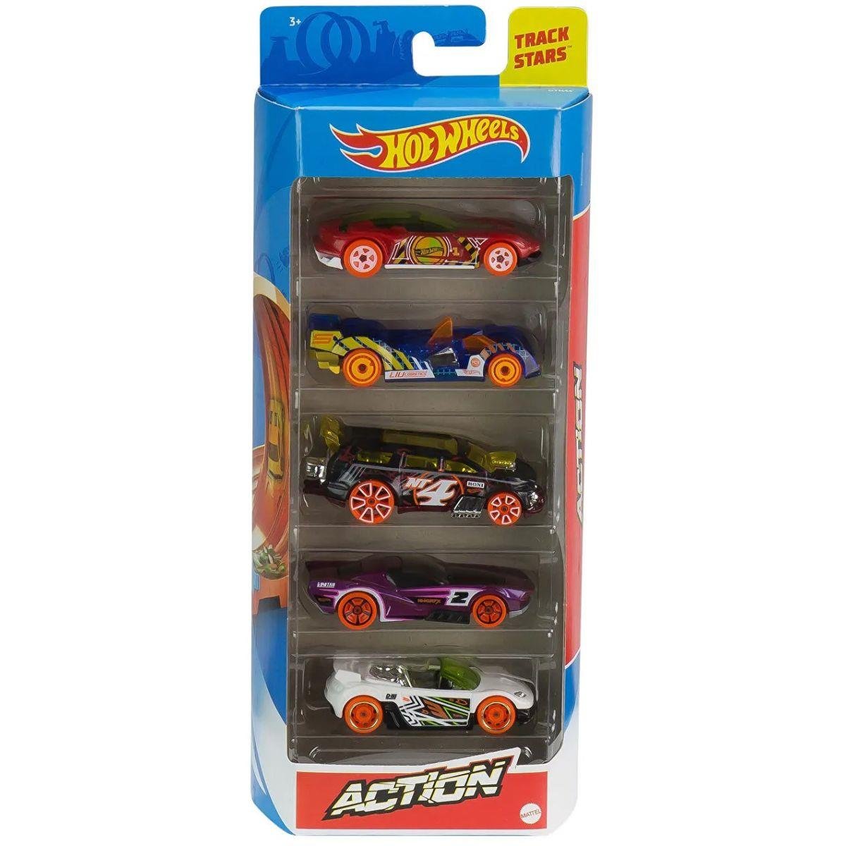 Hot Wheels Die-Cast Pack com 05 Carrinhos (Sortido) - Mattel - Imagem 3