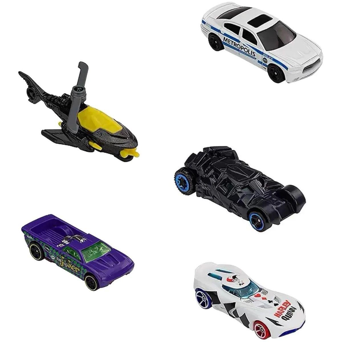 Hot Wheels Die-Cast Pack com 05 Carrinhos (Sortido) - Mattel - Imagem 4