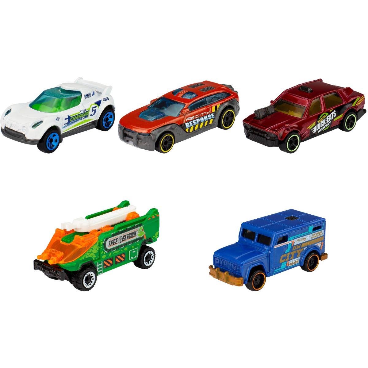 Hot Wheels Die-Cast Pack com 05 Carrinhos (Sortido) - Mattel - Imagem 5