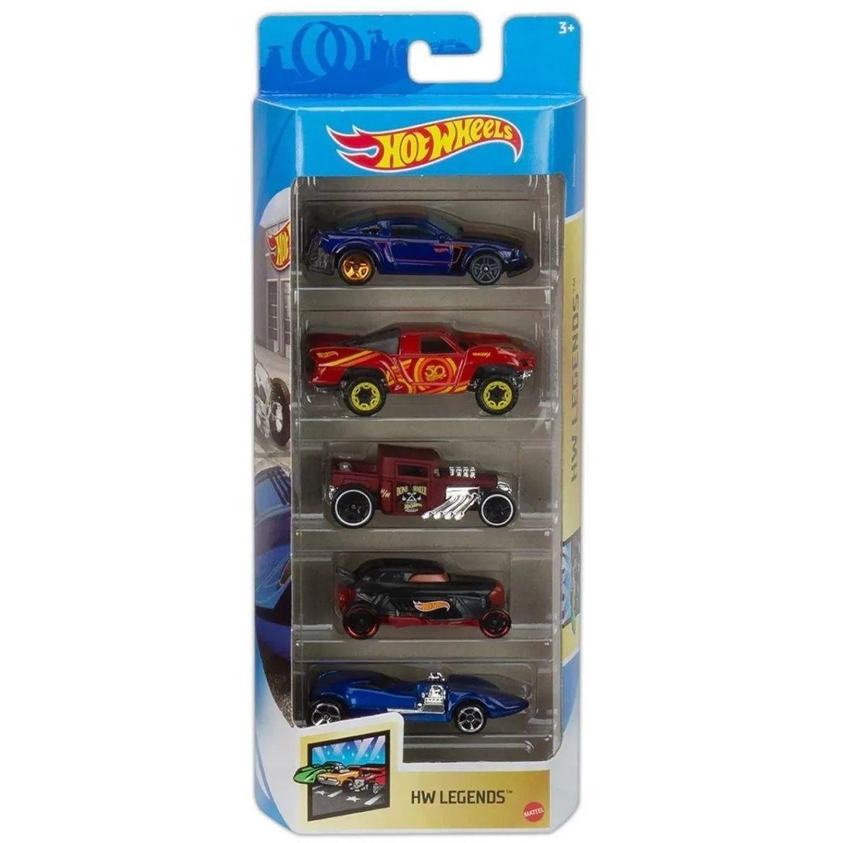 Hot Wheels Die-Cast Pack com 05 Carrinhos (Sortido) - Mattel - Imagem 10